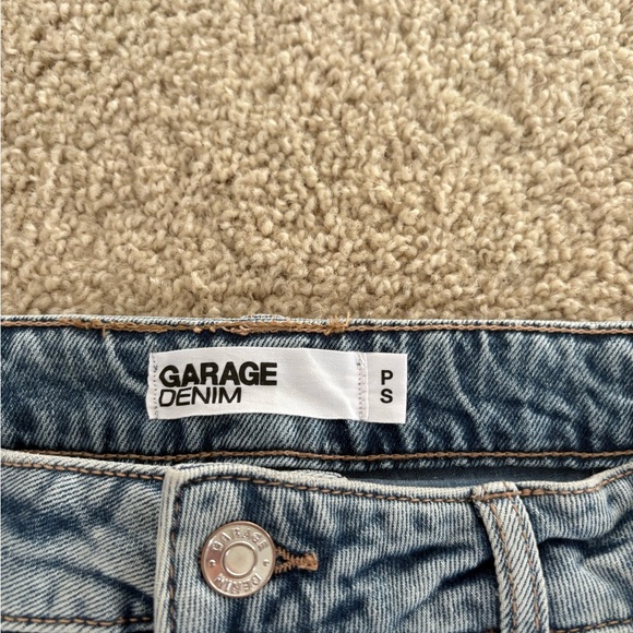 Garage Blue Denim Skirt With Built In Shorts - Picture 2 of 4